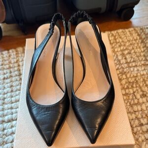 Elegant Black Women's Slingback Shoes